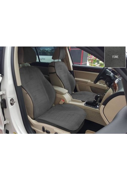Renault Clio 4 Yeni Nesil Koltuk Koruyucu 2012-2016 Ön-Arka Kılıf Minder Füme
