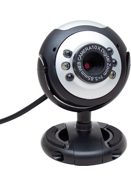 PM-3962 1.3 Mp 10X Zoom 6 Ledli Mikrofonlu Pc Webcam