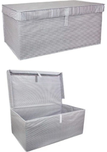 2'li Çok Amaçlı Kapaklı Mega Plus Kutu Hurç 70X40X30 Gri