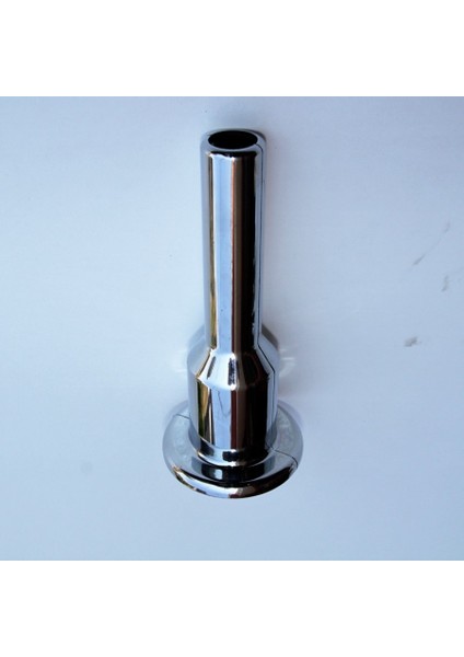 Tekli Radyatör Boru Gizleme Kılıfı 2 Parçalı Geçmeli Plastik Krom 160MM