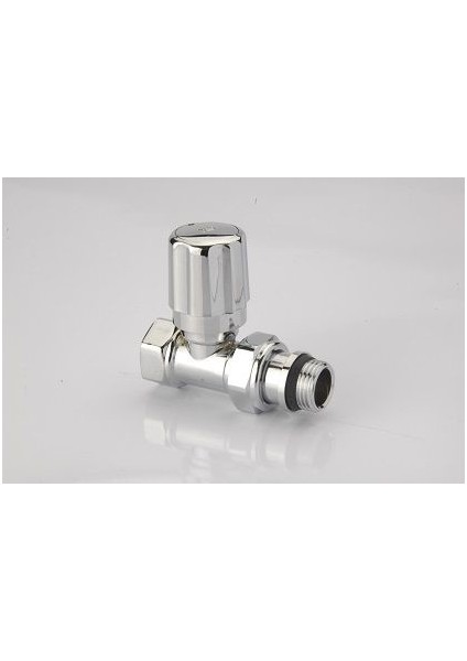 Radyatör Vanası 1/2'' Krom Düz (Plastik Volanlı)