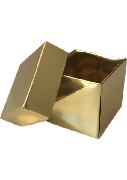 Eminönü Toptancı Komple Karton Kutu 5X5X5 cm - 50 Adet  Gold