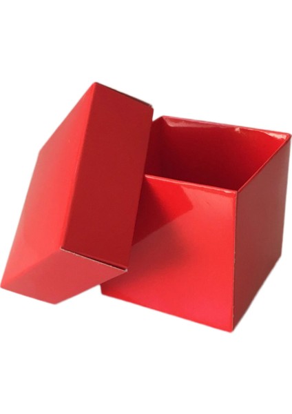 Komple Karton Kutu 5X5X5 cm - 50 Adet Kırmızı