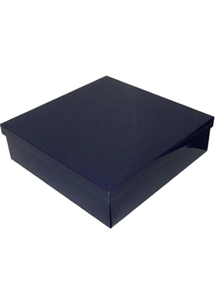 Komple Karton Kutu 35X35X10 cm - 10 Adet Lacivert