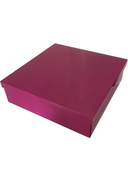 Komple Karton Kutu 35X35X10 cm - 10 Adet Mor