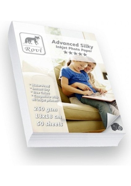 Advanced Ipek Fotoğraf Kağıdı 260GR - 50 Yaprak 13 x 18 cm