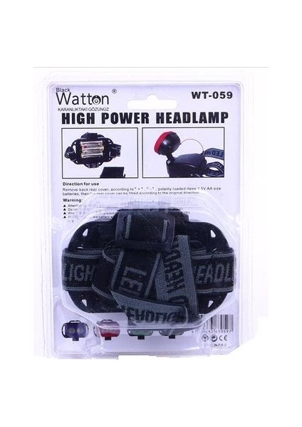 Watton WT-059 Kafa Feneri Pilli