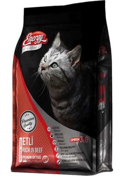 Sığır Etli Yetişkin Kedi Maması 500 gr - 6'lı