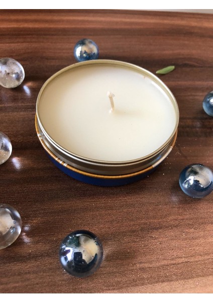 Nazar Boncuklu Teneke Mum.