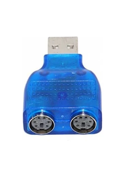 USB To Ps2 Çevirici Klavye Mouse Yuvarlak Uç USB Çevirici