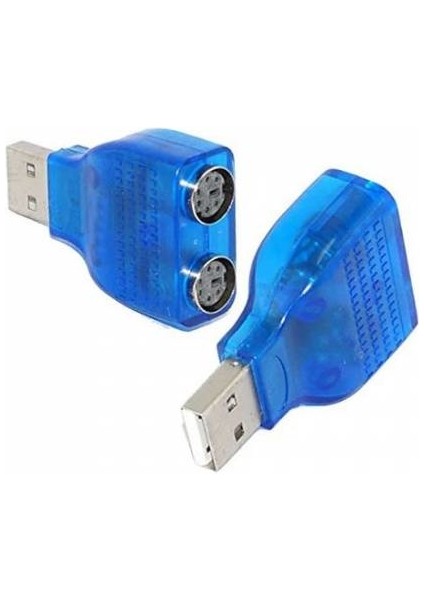 USB To Ps2 Çevirici Klavye Mouse Yuvarlak Uç USB Çevirici