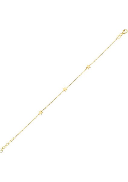 14 Ayar Altın Yıldız Bileklik