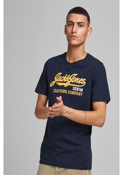 Jack & Jones 12180867 On Denim Goods  Yazılı T-Shirt