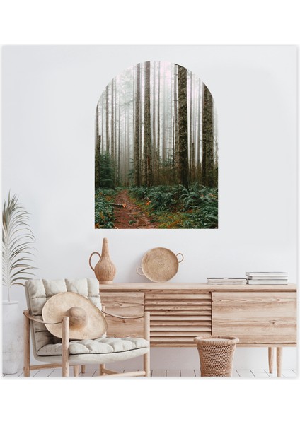 Orman Bohem Oval Duvar Sticker