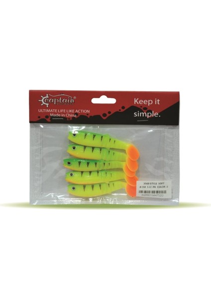 3569 Style Soft 8 cm 5 Li Pk Color :2