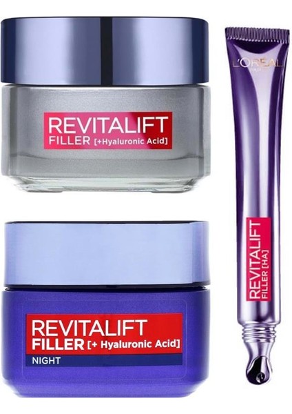 Loreal Paris Loreal Revitalift Filler Göz Kremiş Içerikli Bakım Seti 3