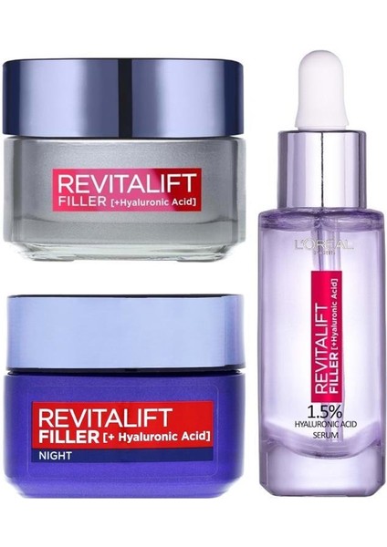 L'Oréal Paris Loreal Paris Loreal Revitalift Filler Bakım Seti 3