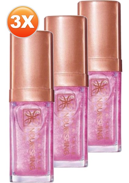 True Nourishing Dudak Yağı 7 Ml. Shimmering Petal Üçlü Set