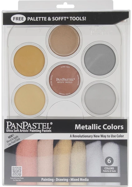 Panpastel Kit Metalik Pastel Boya Set 6'lı 30077