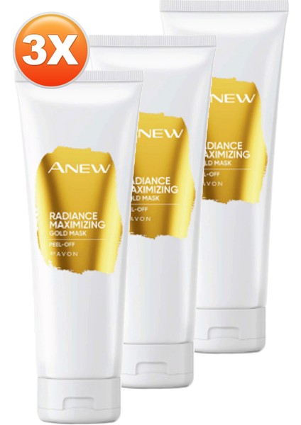 Anew Radiance Maximising Gold Yüz Maskesi 75 Ml. Üçlü Set