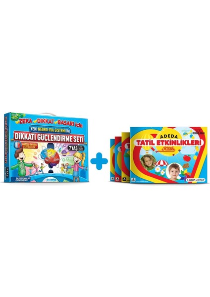 Dikkati Güçlendirme Seti 7 Yaş +Tatil Etkinleri 1. Sınıf