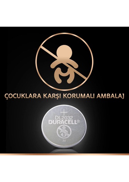 Duracell 2032 3V Lityum Pil (2 Adet)