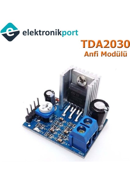 TDA2030A 18W Anfi Kiti 6‐12V Ses Yükseltici Digital Amplifier Board