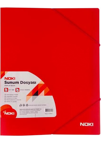 Cepli 40'lı Sunum Dosyası Kırmızı 64140 N