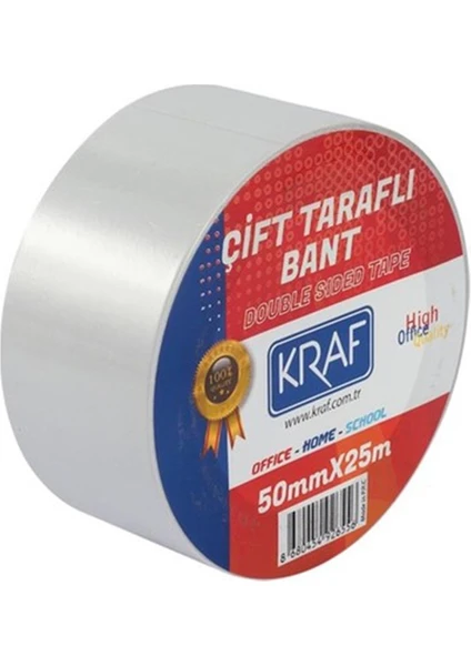 Çift Taraflı Bant 50 mm x 25 M 2550 gr