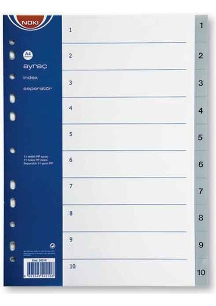 59210 1 10 Seperatör Rakam Defter