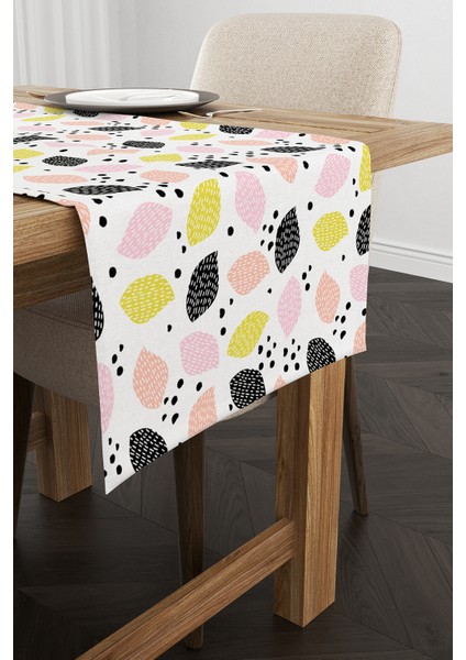 Beyaz Sarı Limon Desenli Dijital Baskılı Runner CGH600-RN fiyatları