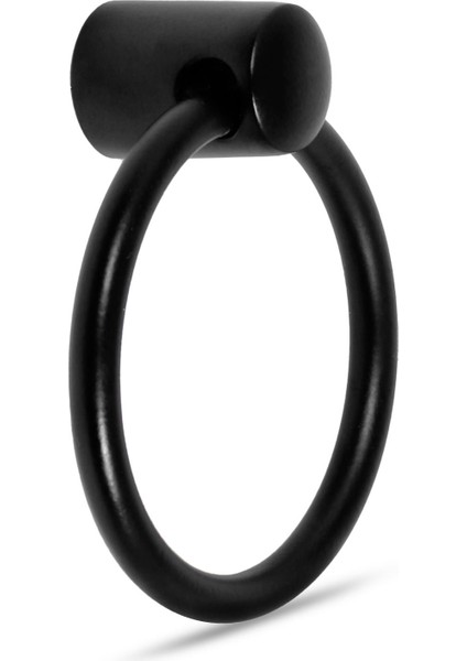 Nobel Sarkaç Dolap Çekmece Kulpu Kulbu Metal Halka Kulp Mat Siyah