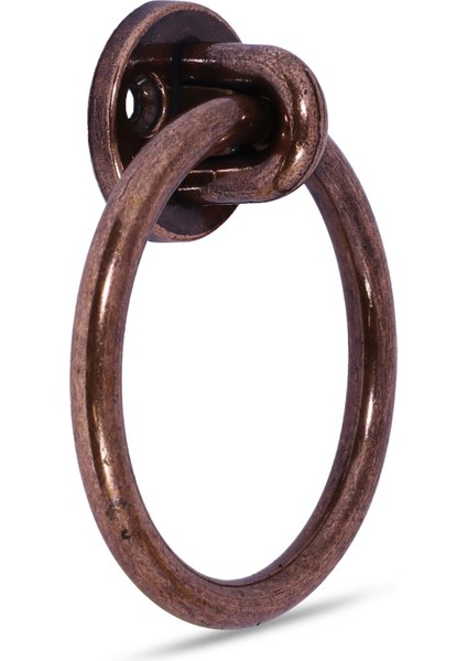 Nobel Sarkaç Dolap Çekmece Kulpu Kulbu Antik Bakır Metal Halka Kulp (4 Adet) fırsatları