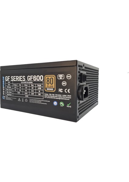 Gameforce GF600 600W 80+ Bronz Sertifikalı Güç Kaynağı