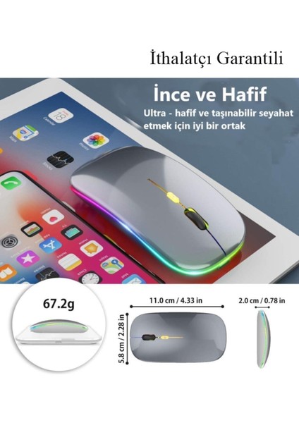 Şarjlı Kablosuz Rgb Mouse fiyatları
