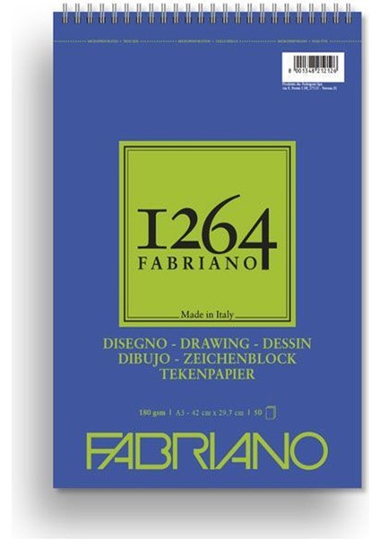 Çizim Defteri 180 gr Spiralli A3 50 Yaprak