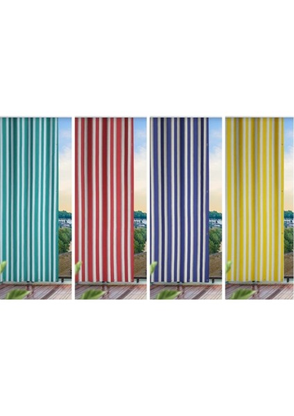 Sarı Beyaz Çizgili Balkon Perdesi, Balkon Çadır Brandası, Balkon Güneşlik fırsatları