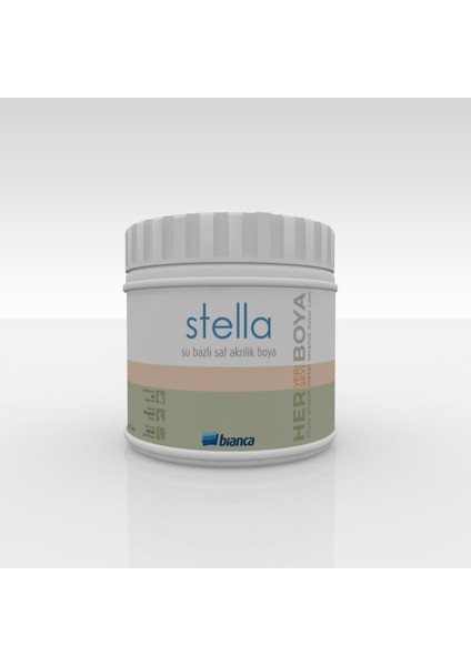 Bianca Stella Su Bazlı Saf Akrilik Boya 0.50LT 0414 Havai Mavi