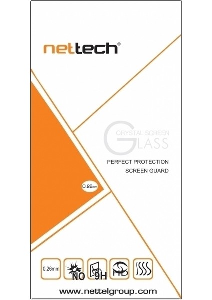 Alcatel 5V Için Nettech 0.3 mm Ön Koruma Cam Ekran Koruyucu
