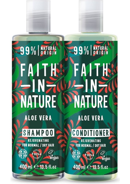 Faith In Nature %99 Doğal Yenileyici Şampuan&saç Kremi  Aloe Vera