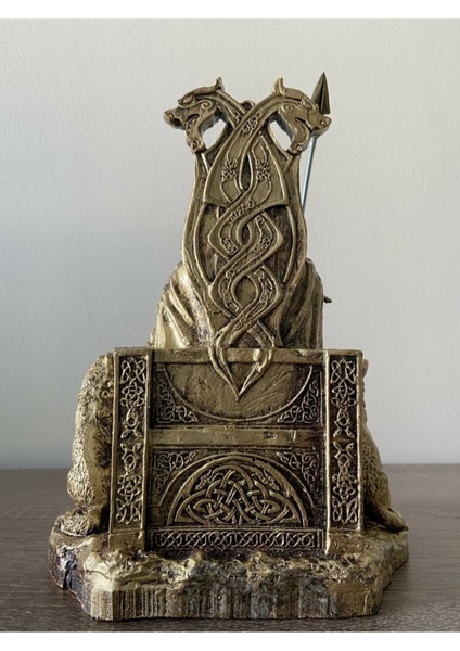 Hector Truva Savaşcısı Heykeli Özel Tasarım Biblo Gümüş 30 cm fiyatları