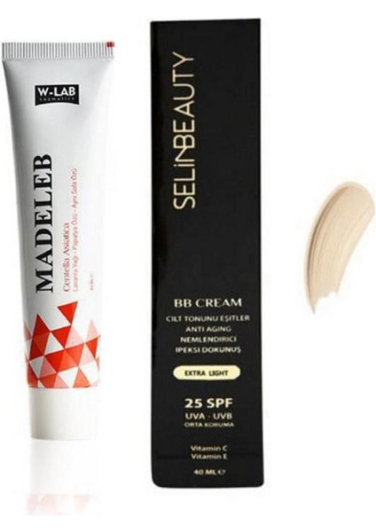 W Lab Madeleb Krem 40 ml + Selin Beauty Bb Cream Extra Light