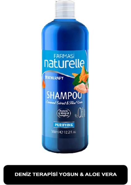 Farması Naturelle Sea Therapy Yosun & Aloe Vera Arındırıcı Şampuan 360 ml 2'li Set fiyatları