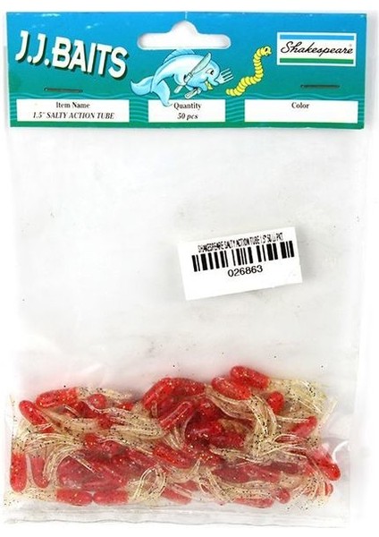 J.j Bait Salty Action Tube 1,5"50LIPKT