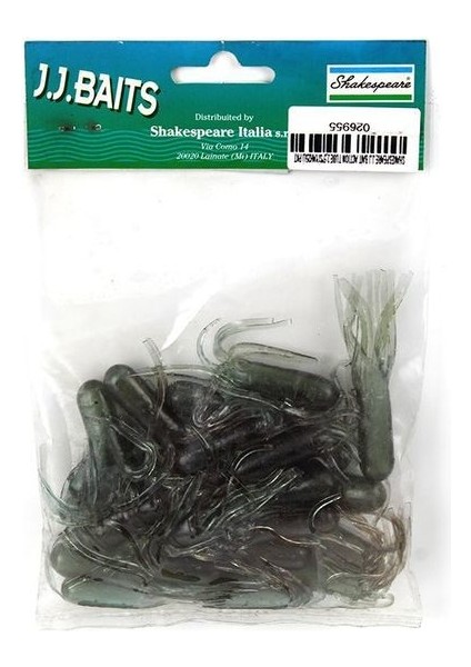 J.j Bait Action Tube 2,5"SIYAH25LI Pkt