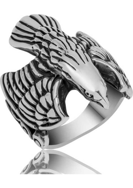 Gümüş Kartal Erkek Yüzük