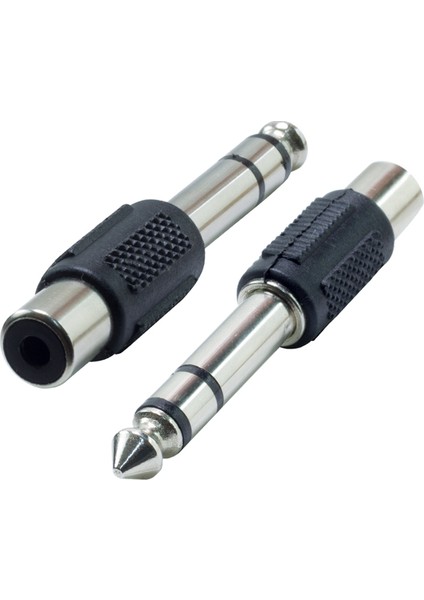 6.3 mm Stereo Erkek / 1 Tos Dişi Çevirici Jack