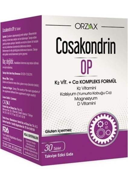 Cosakondrin Op 30 Tablet