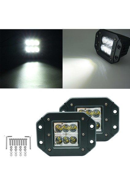 Off Road Sis Lambası 6 Led 18 W