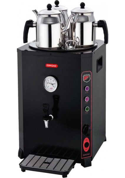 Silver Elit Çay Makinesi Siyah 36 Lt